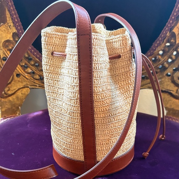 Sezane Mini Farrow Raphia Crossbody - Picture 5 of 6